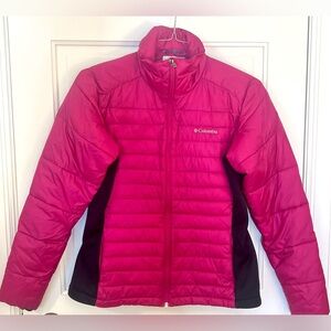 Pre-loved Columbia Pink Powder Pillow Puffer Jacket, Size M, EUC!
